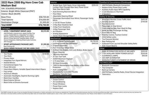 2023 RAM 2500 Big Horn