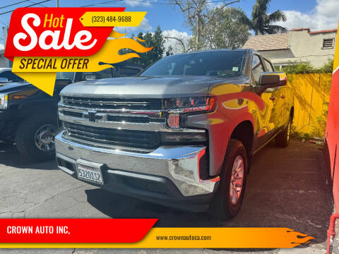 2019 Chevrolet Silverado 1500 for sale at CROWN AUTO INC, in South Gate CA