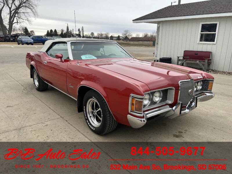 1972 Mercury Cougar for sale at B & B Auto Sales in Brookings SD