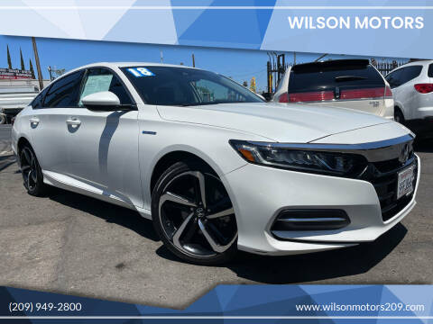 2018 Honda Accord Hybrid for sale at WILSON MOTORS in Stockton CA