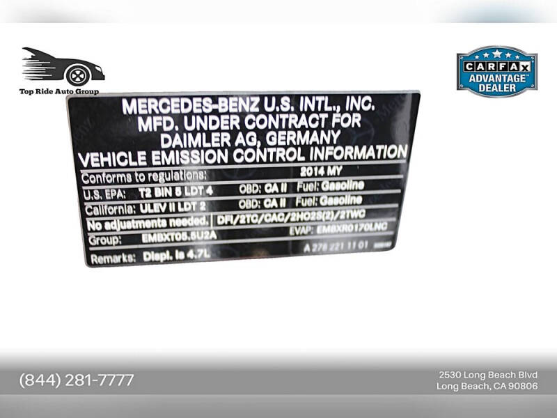 2014 Mercedes-Benz M-Class ML 550