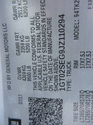 2018 GMC Sierra 2500HD SLE