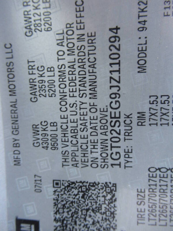 2018 GMC Sierra 2500HD SLE