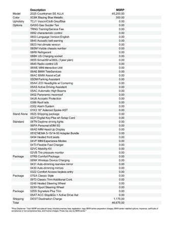 2025 MINI Countryman Cooper SE ALL4