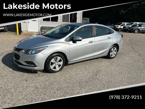 2018 Chevrolet Cruze for sale at Lakeside Motors in Haverhill MA