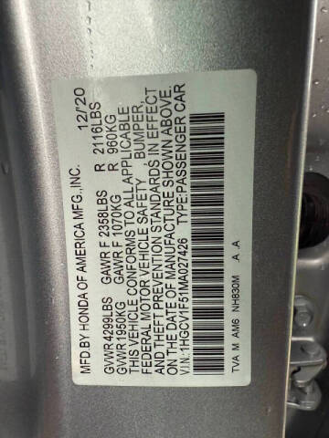 2021 Honda Accord EX-L