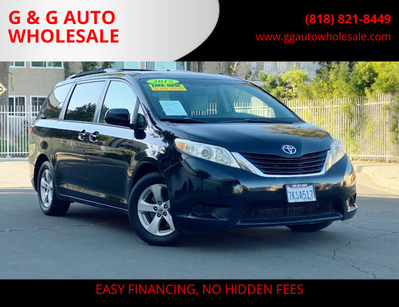 2015 Toyota Sienna for sale at G & G AUTO WHOLESALE in North Hollywood CA