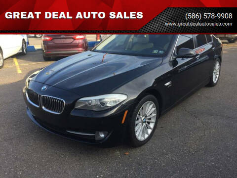 2012 BMW 5 Series for sale at GREAT DEAL AUTO SALES in Center Line MI