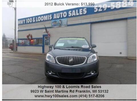 2012 Buick Verano for sale at Highway 100 & Loomis Road Sales in Franklin WI