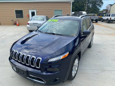 2016 Jeep Cherokee for sale at C & C Auto Sales & Service Inc in Lyman SC