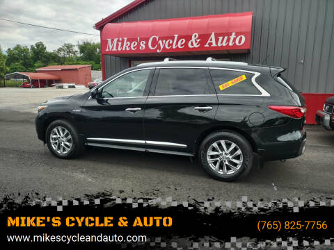 2015 Infiniti QX60 Hybrid for sale at MIKE'S CYCLE & AUTO in Connersville IN