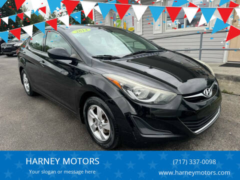 2014 Hyundai Elantra for sale at HARNEY MOTORS in Gettysburg PA