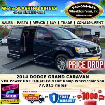 2014 Dodge Grand Caravan for sale at Wheelchair Vans Inc in Laguna Hills CA