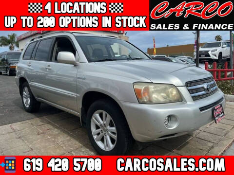 2007 Toyota Highlander Hybrid for sale at CARCO SALES & FINANCE #3 in Chula Vista CA