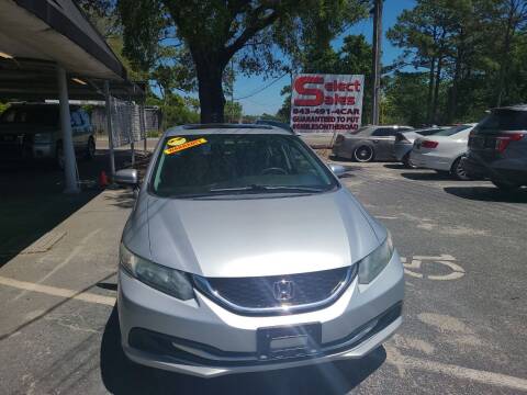 2014 Honda Civic for sale at Select Sales LLC in Little River SC
