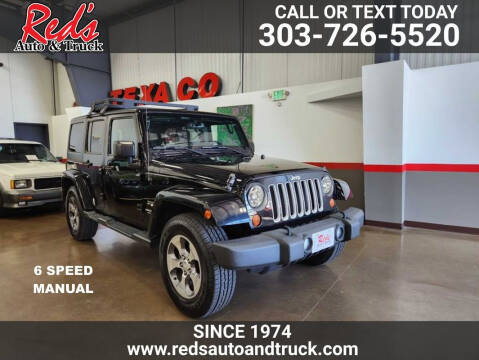 2016 Jeep Wrangler Unlimited for sale at Red's Auto and Truck in Longmont CO