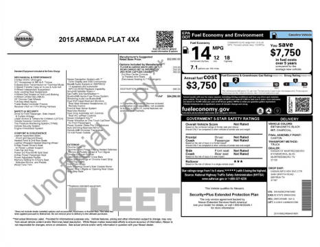 2015 Nissan Armada Platinum