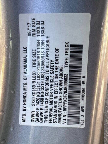 2018 Honda Ridgeline RTL-E