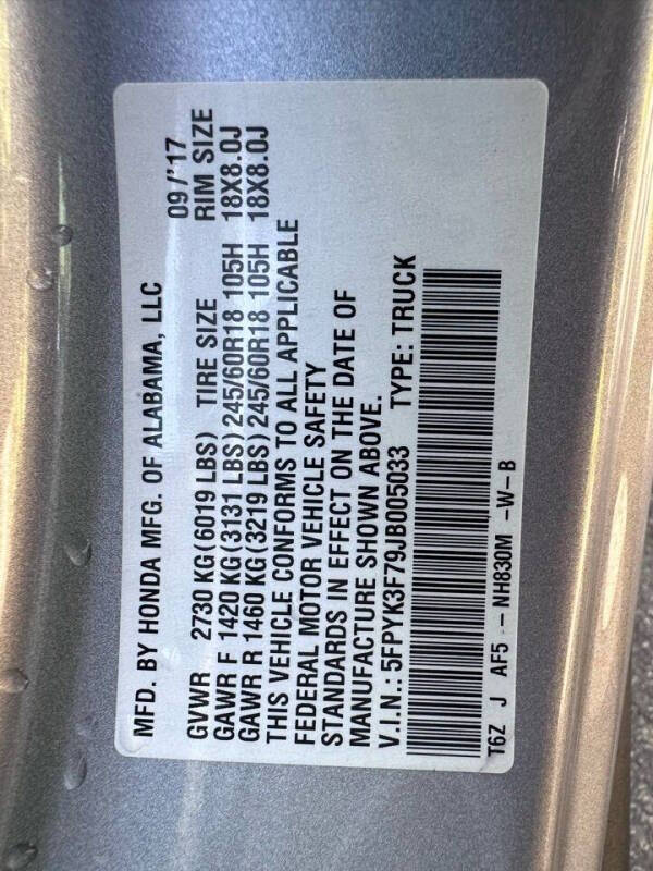 2018 Honda Ridgeline RTL-E