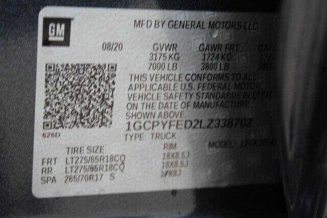 2020 Chevrolet Silverado 1500