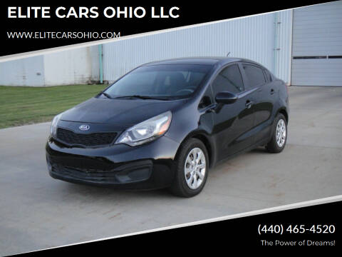 2015 Kia Rio for sale at ELITE CARS OHIO LLC in Solon OH