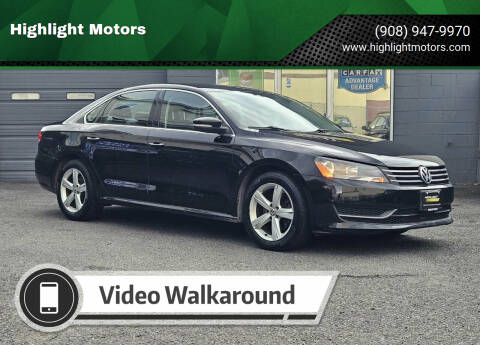 2014 Volkswagen Passat for sale at Highlight Motors in Linden NJ
