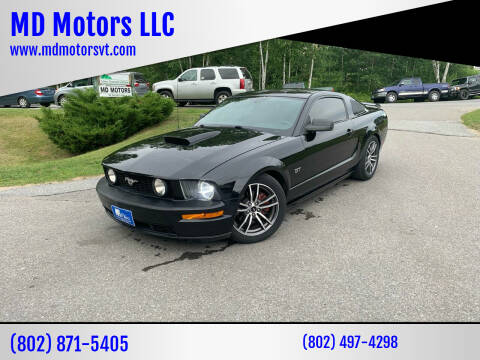2008 Ford Mustang for sale at MD Motors LLC in Williston VT