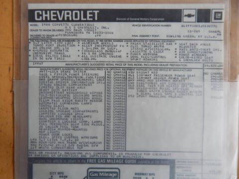 1988 Chevrolet Corvette