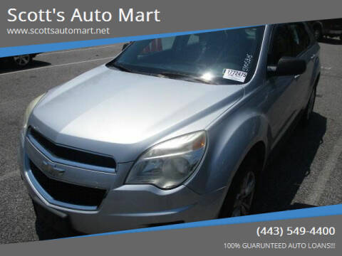 2012 Chevrolet Equinox for sale at Scott's Auto Mart in Dundalk MD