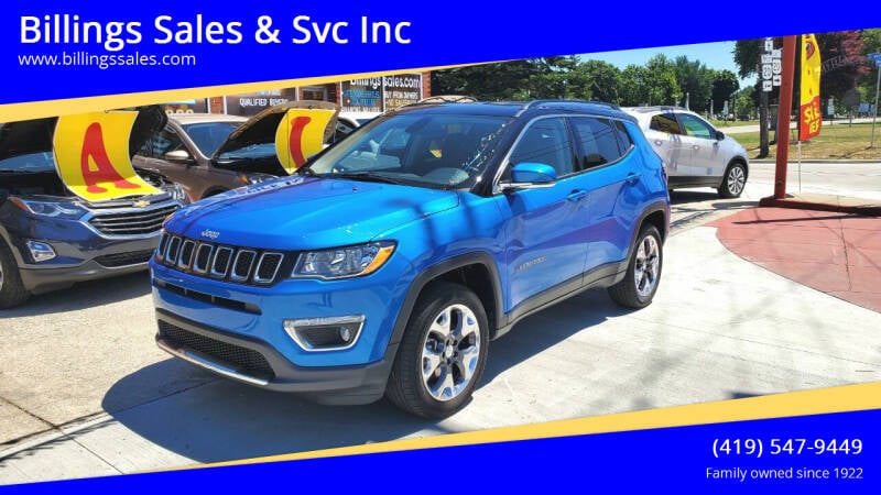 2019 Jeep Compass for sale at Billings Sales & Svc Inc in Clyde OH