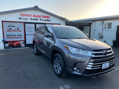 2019 Toyota Highlander for sale at Speed Auto Sales in El Cajon CA