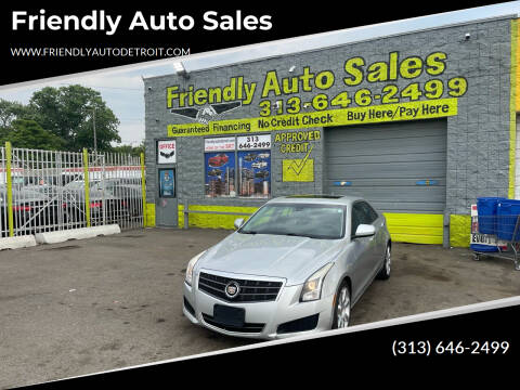 2013 Cadillac ATS for sale at Friendly Auto Sales in Detroit MI