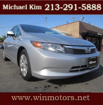 2012 Honda Civic for sale at Win Motors Inc. in Los Angeles CA