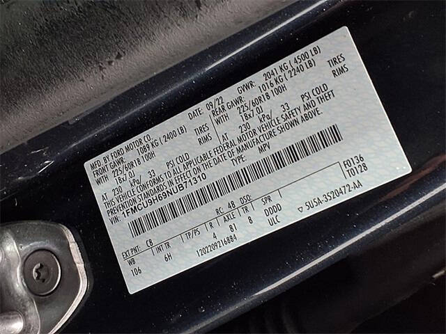 2022 Ford Escape SEL