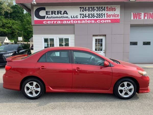 2011 Toyota Corolla for sale at Cerra Automotive LLC in Greensburg PA