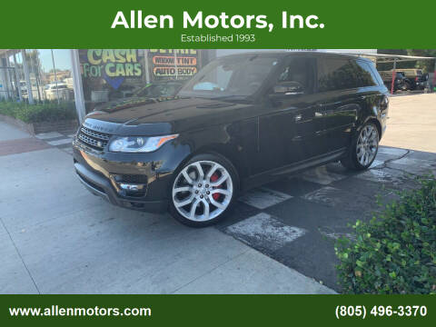 2017 Land Rover Range Rover Sport for sale at Allen Motors, Inc. in Thousand Oaks CA