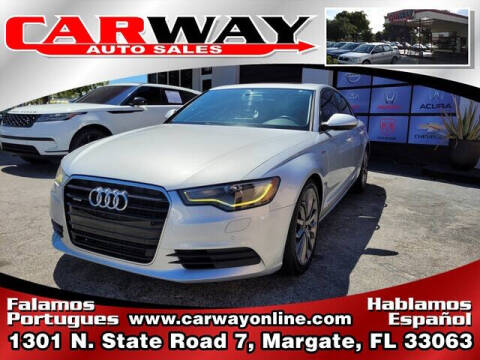 2013 Audi A6 for sale at CARWAY Auto Sales in Margate FL