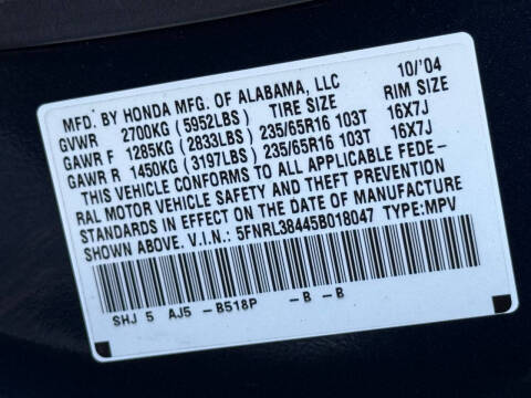 2005 Honda Odyssey EX