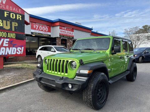 2019 Jeep Wrangler Unlimited for sale at HW Auto Wholesale in Norfolk VA