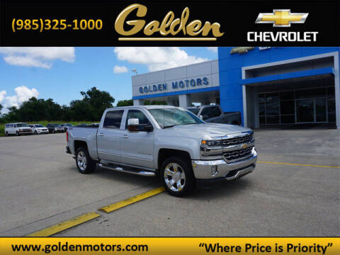 2018 Chevrolet Silverado 1500 for sale at GOLDEN MOTORS in Cut Off LA