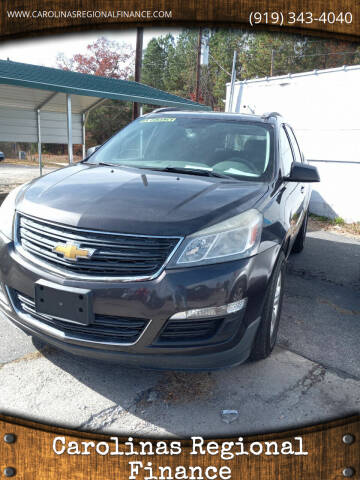 2014 Chevrolet Traverse for sale at Carolinas Regional Finance in Henderson NC