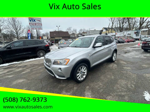 2013 BMW X3 for sale at Vix Auto Sales in Worcester MA