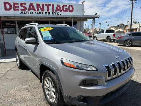 2014 Jeep Cherokee for sale at DESANTIAGO AUTO SALES in Yuma AZ