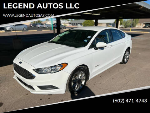 2017 Ford Fusion Hybrid for sale at LEGEND AUTOS LLC in Youngtown AZ