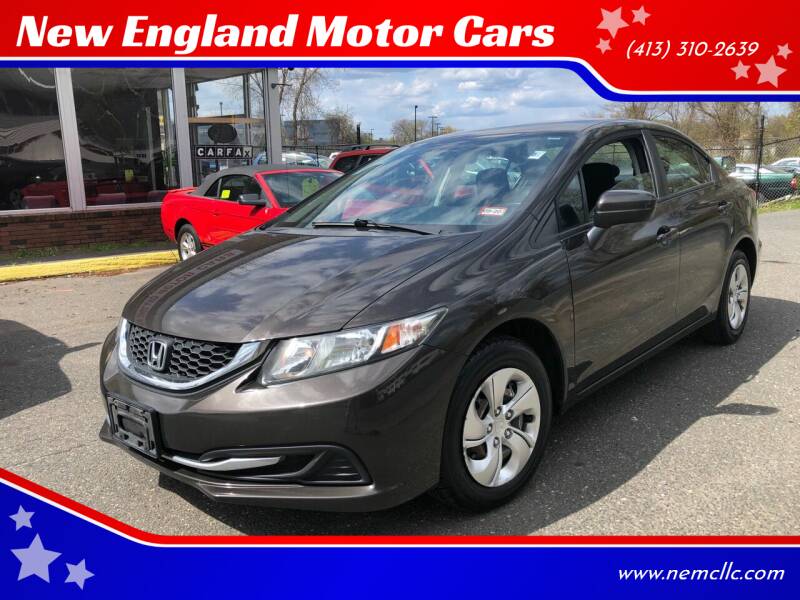 2014 Honda Civic for sale at New England Motor Cars in Springfield MA