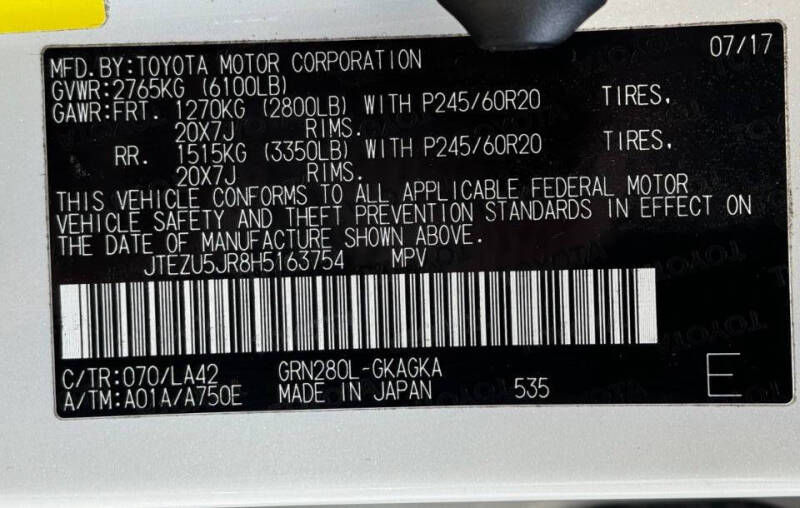 2017 Toyota 4Runner Limited