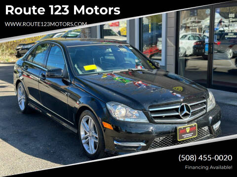 2014 Mercedes-Benz C-Class for sale at Route 123 Motors in Norton MA