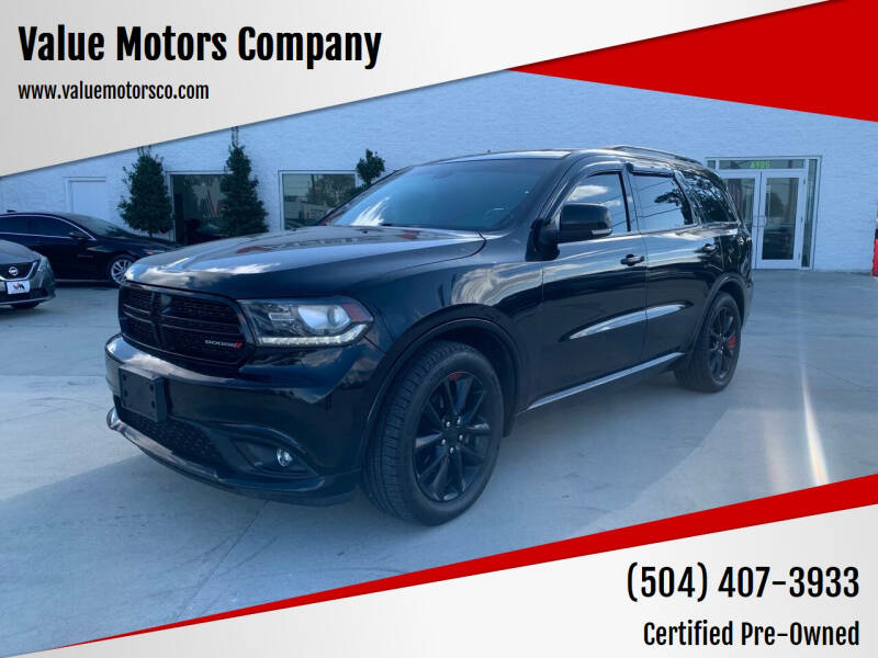 2017 Dodge Durango for sale at Value Motors Company in Marrero LA