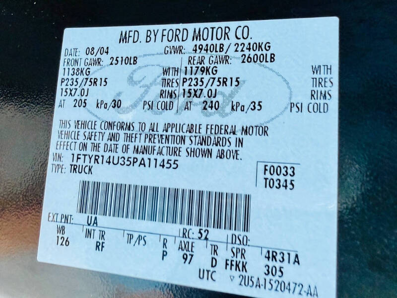 2005 Ford Ranger XLT