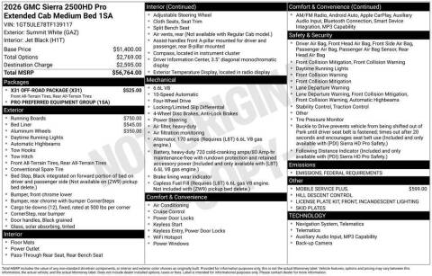 2026 GMC Sierra 2500HD